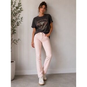 KANCAN Skinny Jeans Gingham Pattern Womens 5 Pink Preppy Premium Denim KC1285